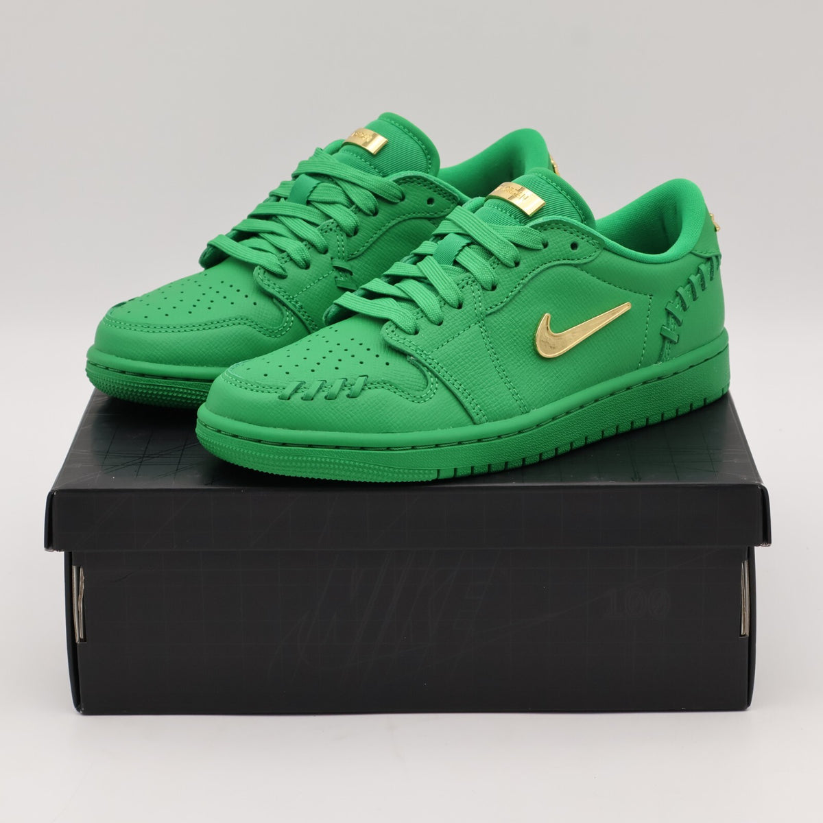 FN5032-300 Nike Air Jordan 1 Low MM Lucky Green Metallic Gold (Women's)