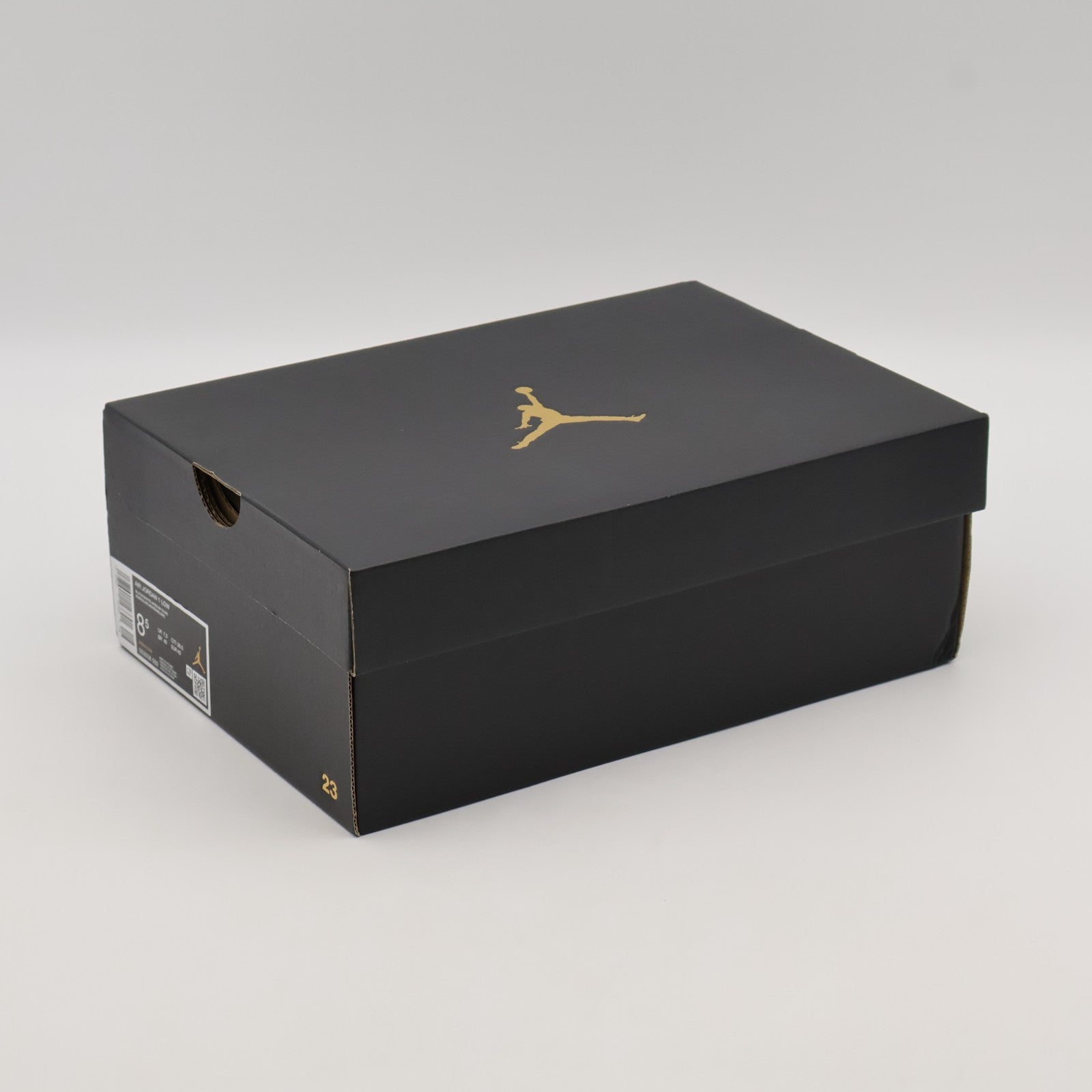 553558-092 Nike Air Jordan 1 Low Black Medium Olive White (Men's)