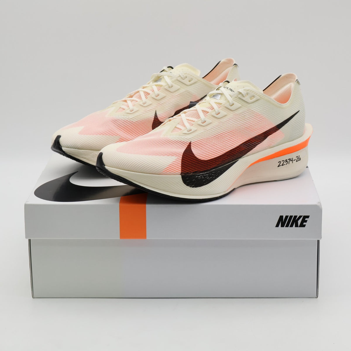 HF6413-100 Nike Vaporfly 4 Proto Sail Total Orange White Black (Men's)