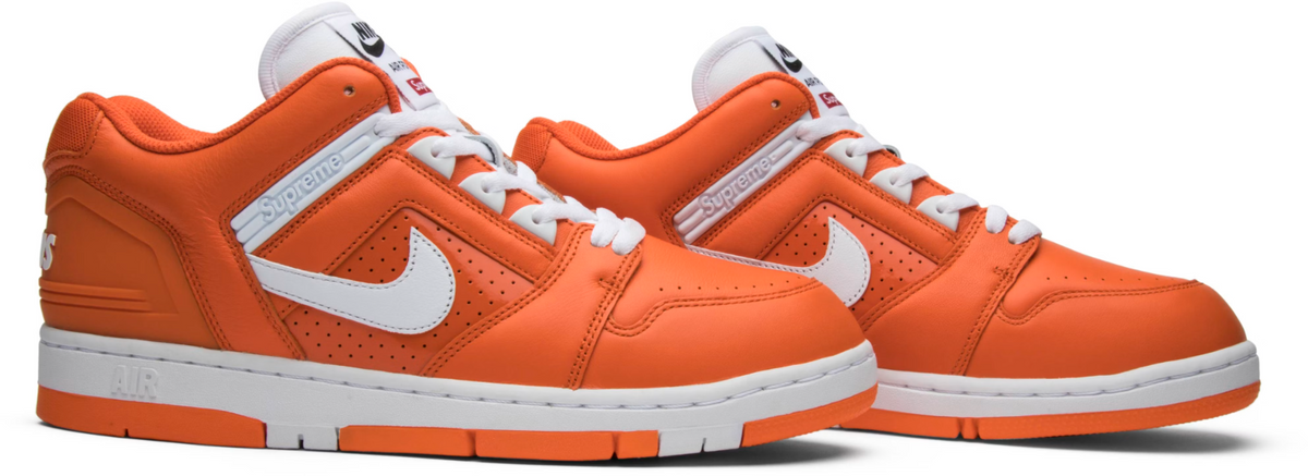 AA0871-818 Supreme Ã Nike SB Air Force 2 "Orange Blaze" (Men's)