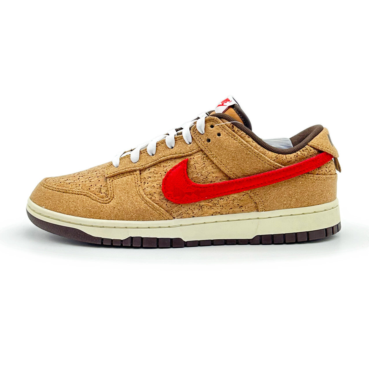 FN0317-121 CLOT Ã Nike Dunk Low SP Cork Natural Flax Coconut Milk Baroque Brown