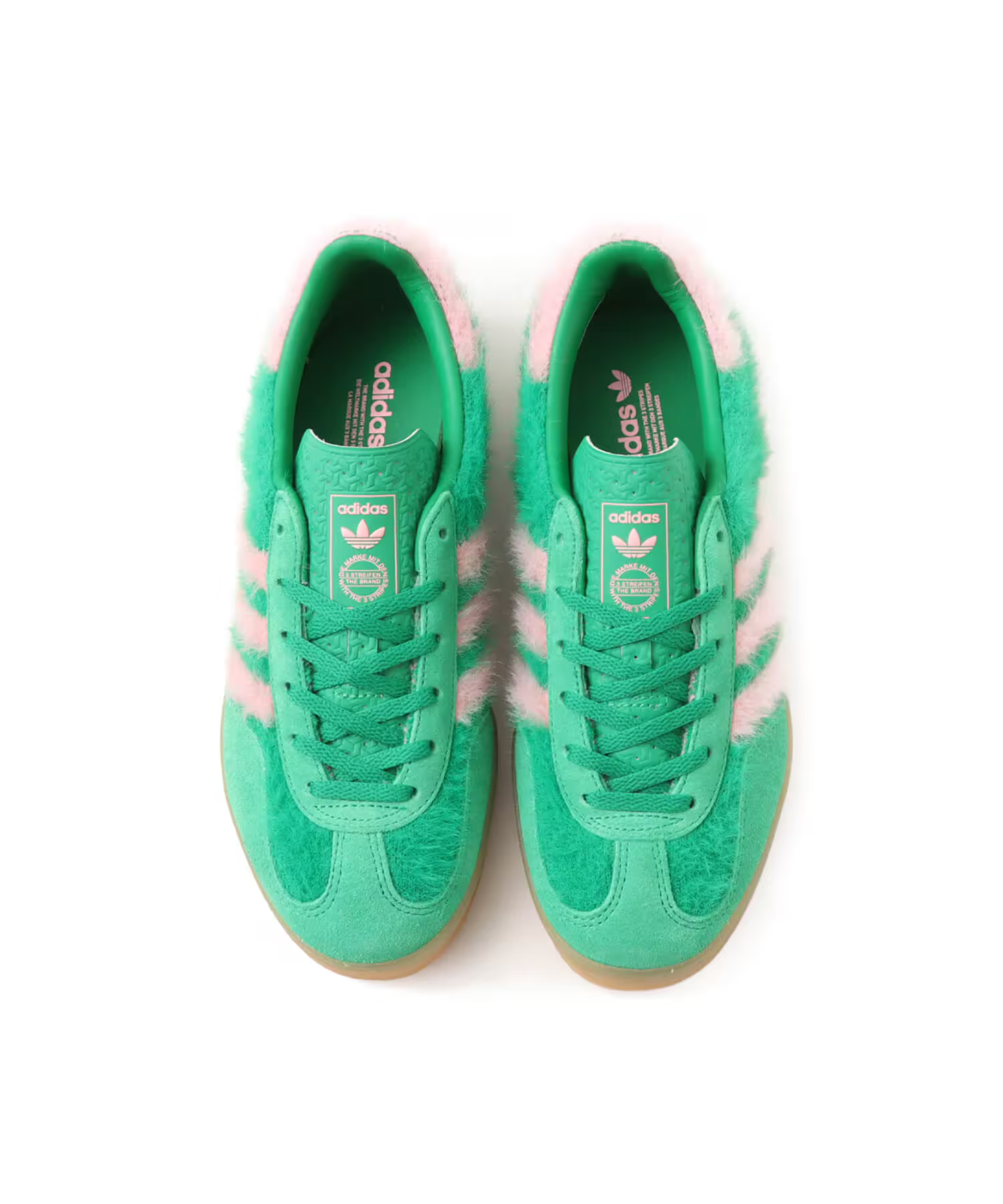 JP8342 adidas Originals Gazelle Indoor Green Glow Pink Gum (Men's)