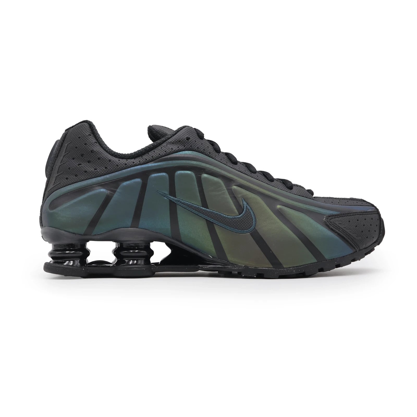 IM6596-001 Nike Shox R4 SE Black Seaweed Light Lemon Twist (Men's)