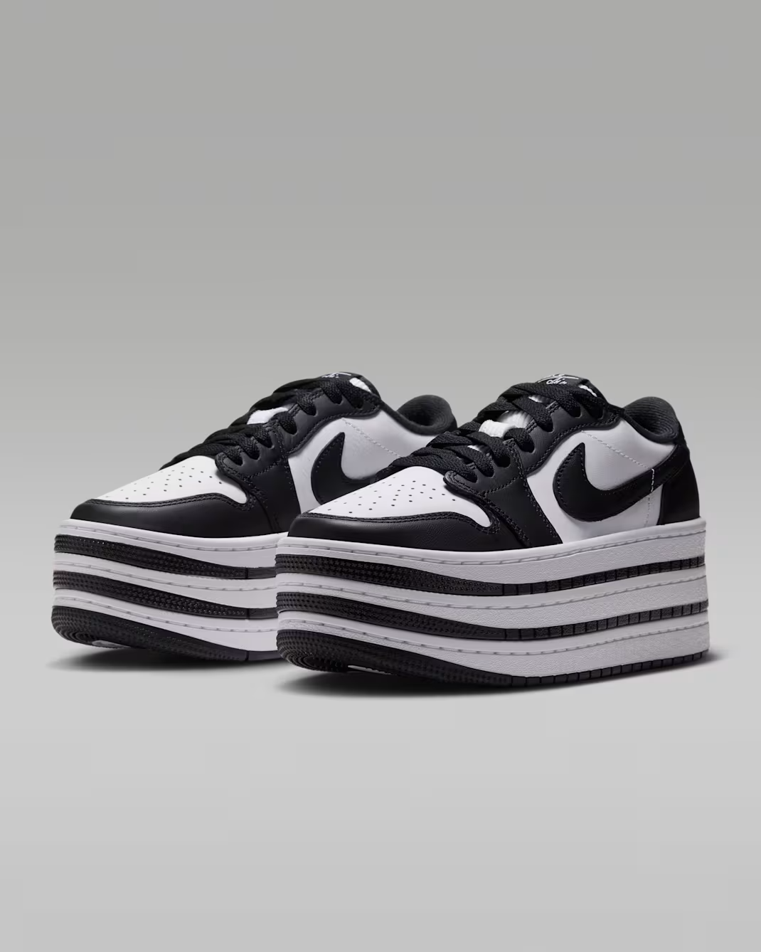 HV8288-002 Nike Air Jordan 1 Triple Stack "Black/White" (Women's)