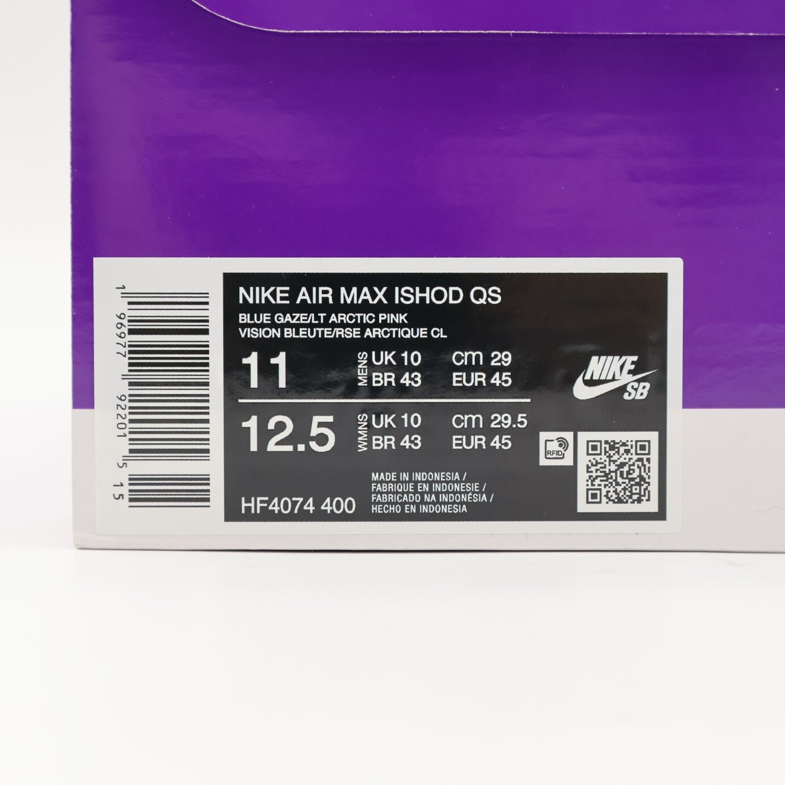 HF4074-400 VERDY Nike SB Air Max Ishod Visty Blue Gaze and Enamel Green (Men's)