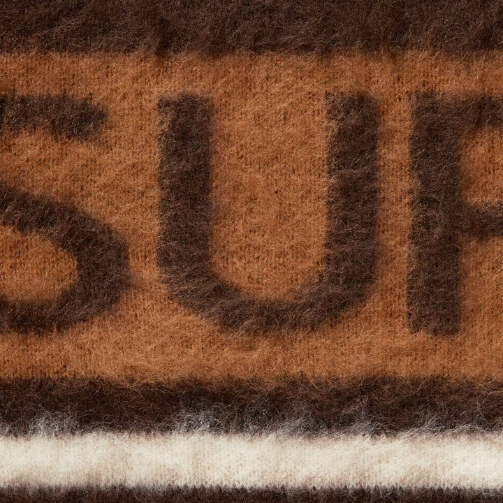 Supreme Brushed Stripe Sweater Dark Brown