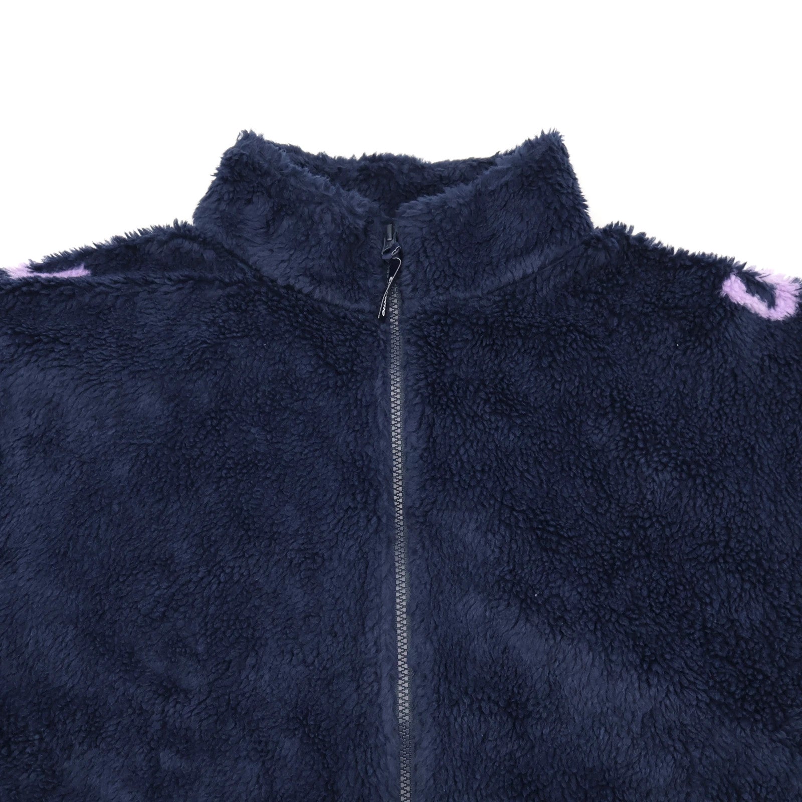 Supreme Shoulder Logo Fleece Jacket Navy