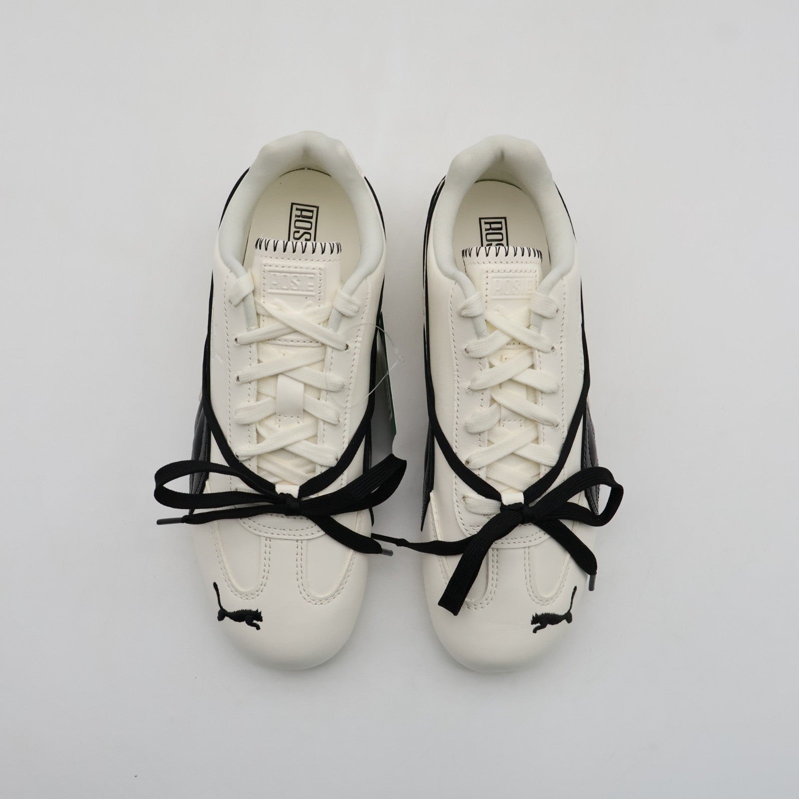 404390-01 BLACKPINK ROSE Puma Speedcat LEA Warm White PUMA Black (Women's)