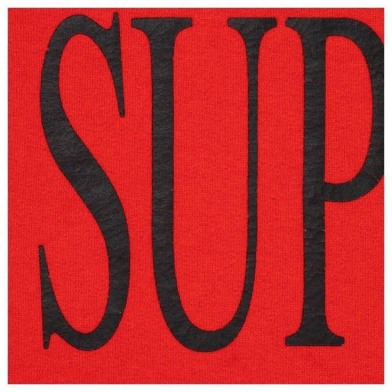 Supreme Capital Hooded Sweatshirt Dark Orange