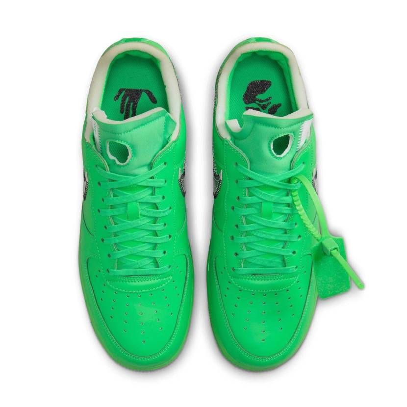 DX1419-300 Off-White Ã Nike Air Force 1 Low Brooklyn Light Green Spark (Men's)