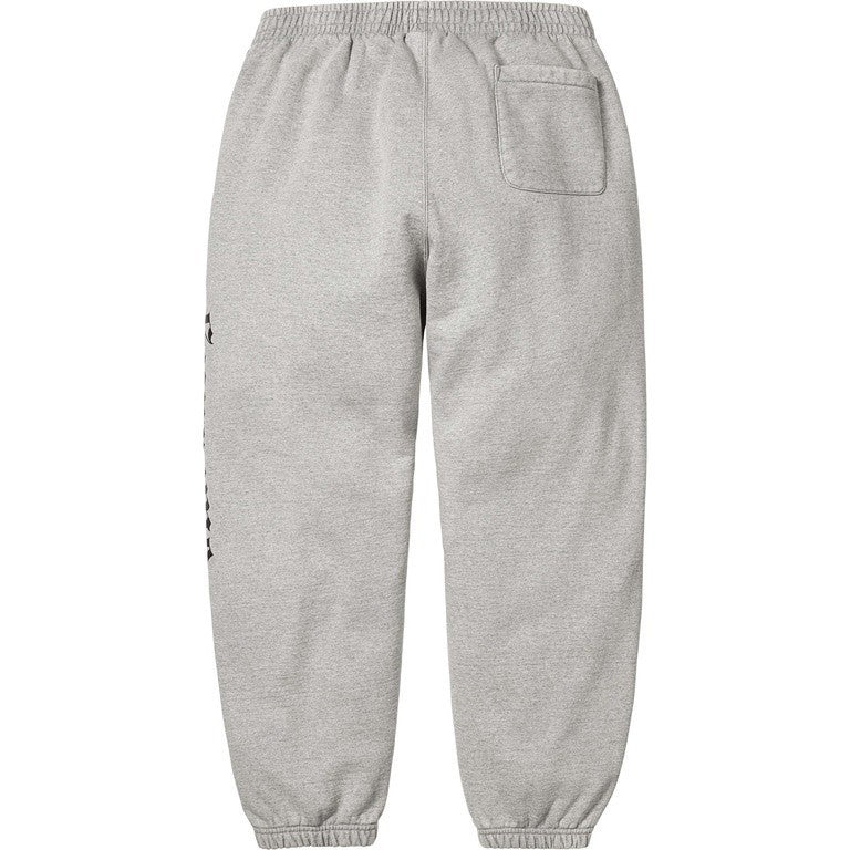 Supreme Washed Old English Sweatpant Heather Grey