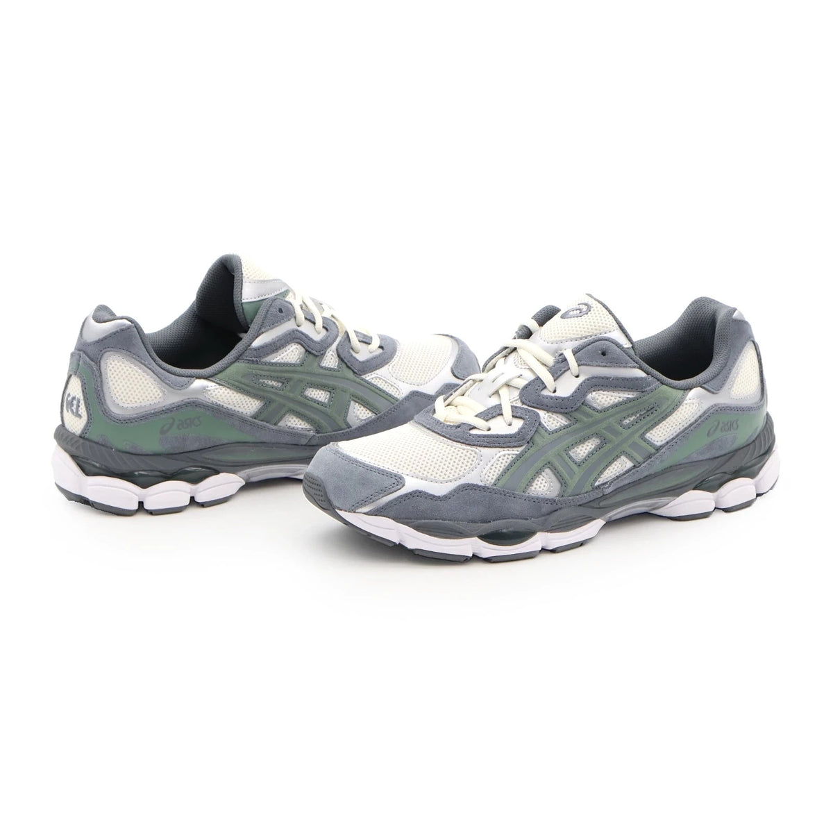 1203A383-101 Asics Gel-NYC Cream Steel Grey Ivory Khaki Green White (Men's)