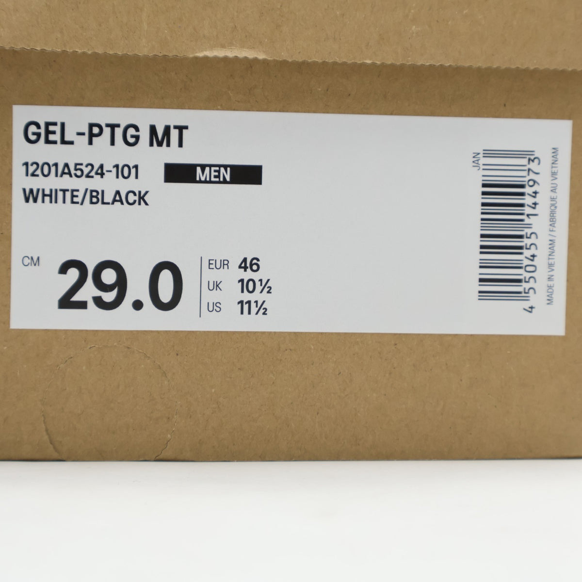 1201A524-101 Asics Gel-PTG MT White Black (Men's)