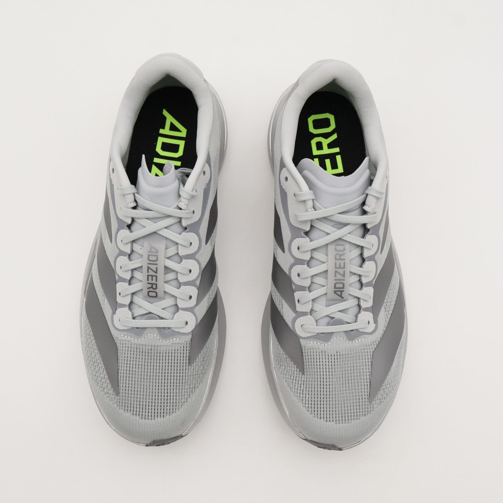 JR3419 adidas Adizero Evo SL Silver Metallic Iron Metallic Halo Silver (Men's)