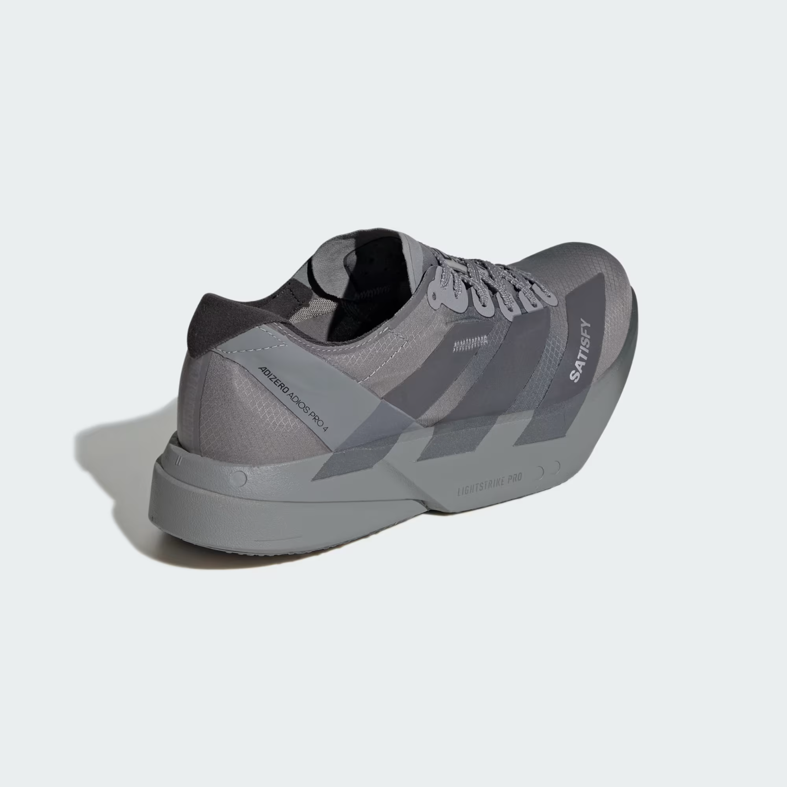 KH8439 Satisfy adidas Adizero Adios Pro 4 Core Black Grey Five (Men's)