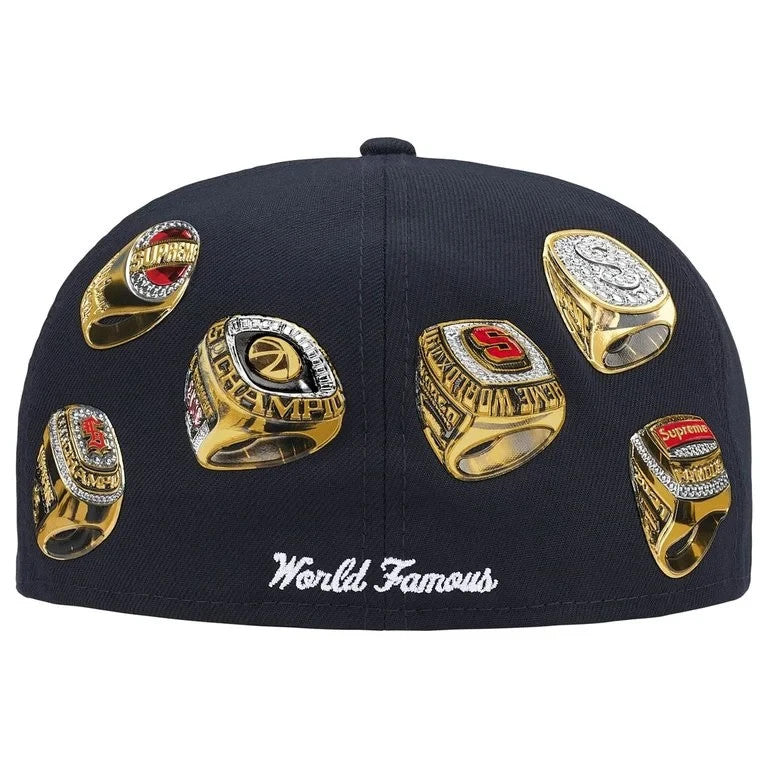 Supreme Rings Box Logo New Era Navy