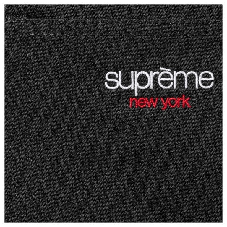 Supreme Baggy Selvedge Jean Rigid Black