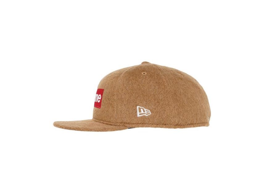 Supreme Brushed Wool Box Logo New Era Brown