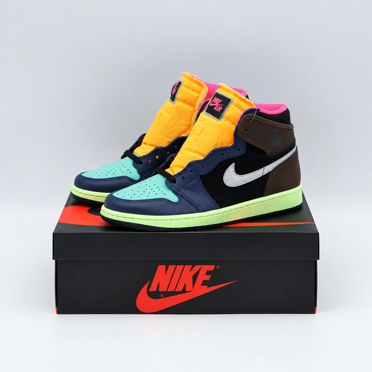 555088-201 Nike Air Jordan 1 High OG Baroque Brown Tokyo Bio Hack (Men's)