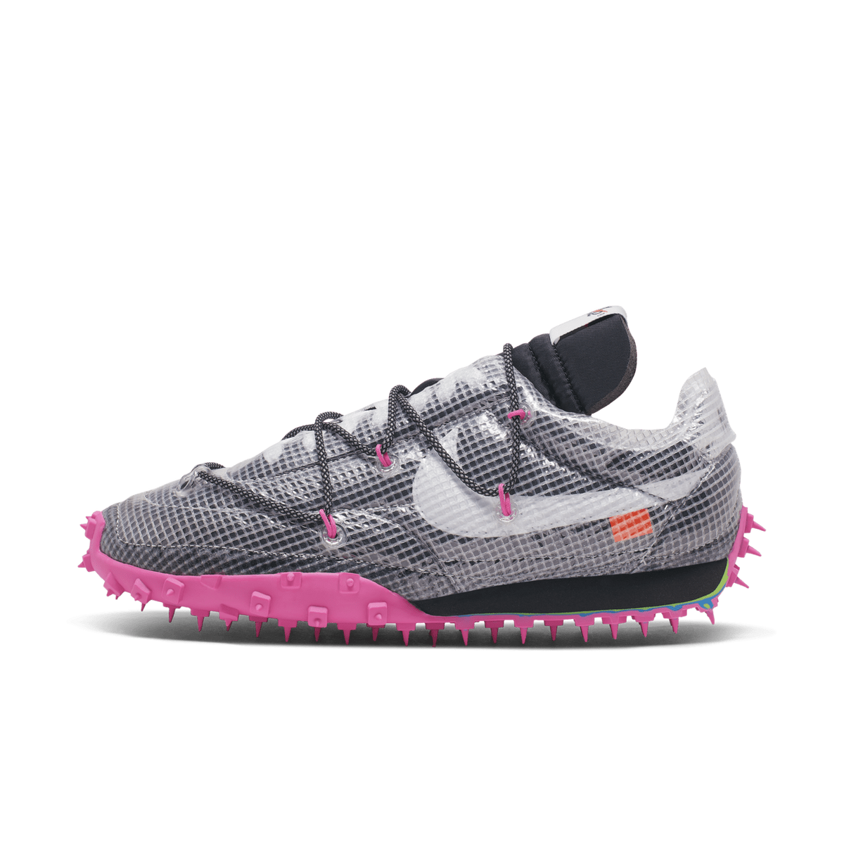 CD8180-001 Off-WhiteÃNike Waffle Racer Vivid Black (Women's)