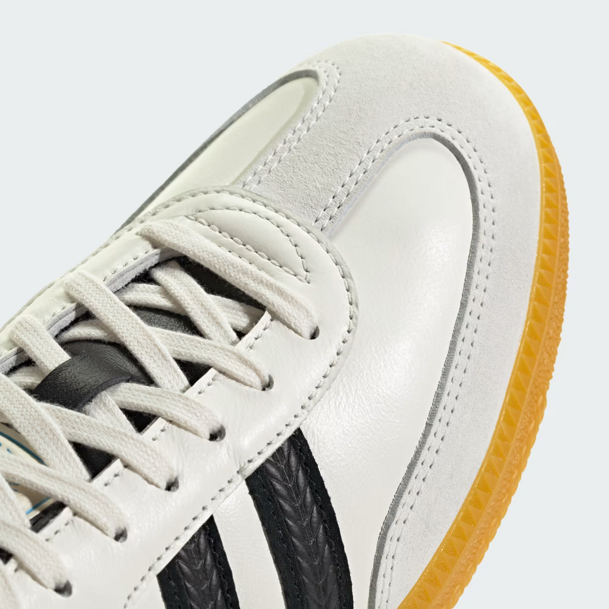 KJ1455 adidas Originals Samba OG Off White Core Black Preloved Yellow (Men's)