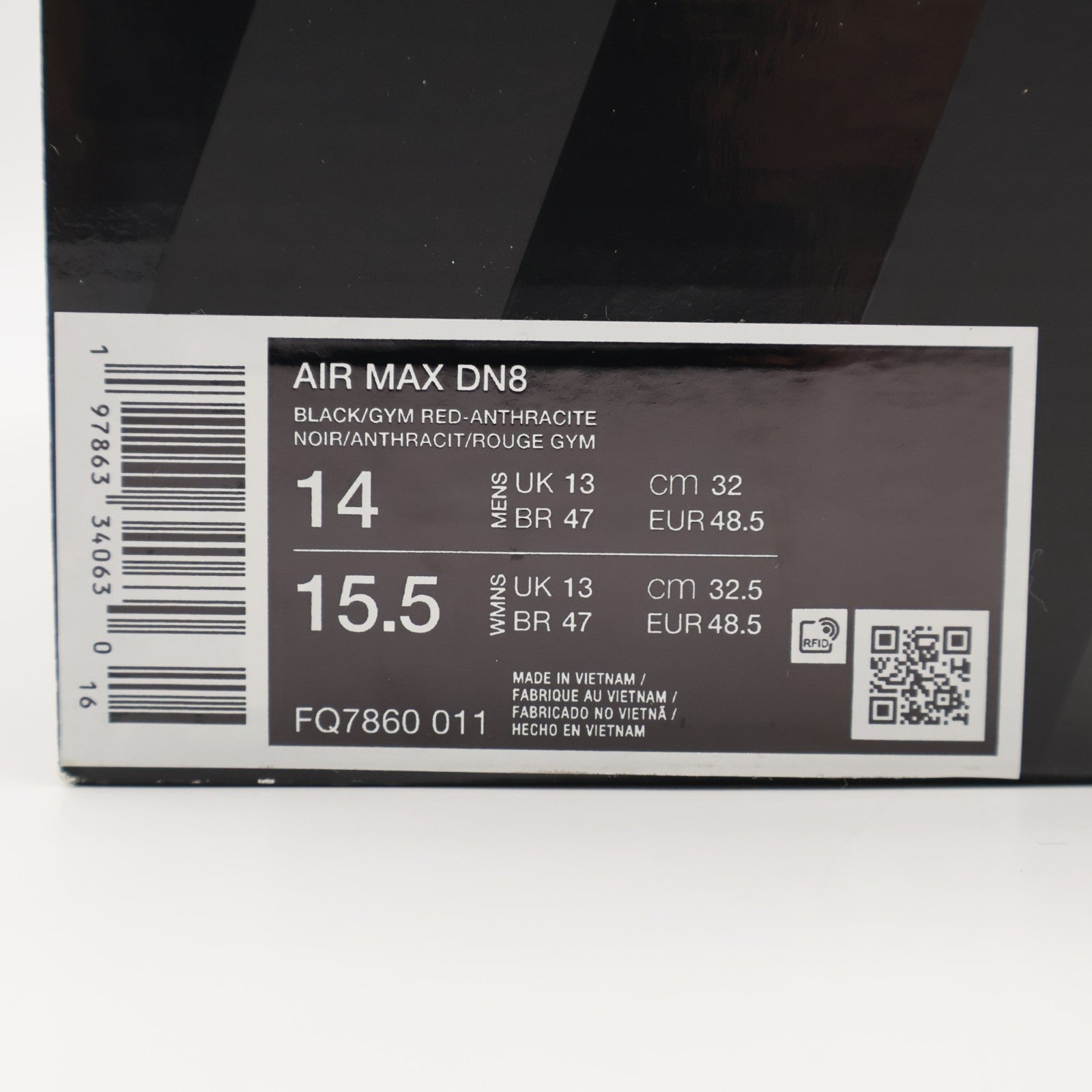 FQ7860-011 Nike Air Max DN8 Black Gym Red (Men's)