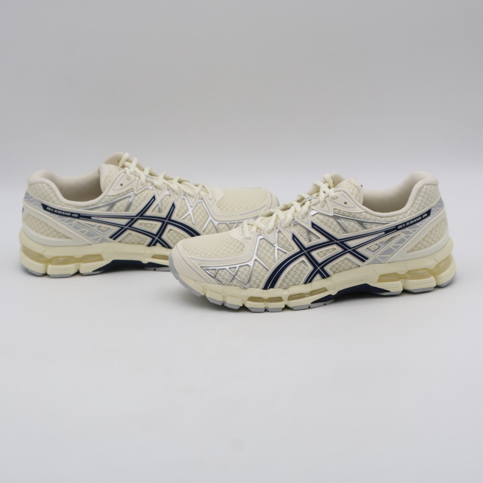 1203A388-104 Asics Gel-Kayano 20 Cream Independence Blue (Men's)