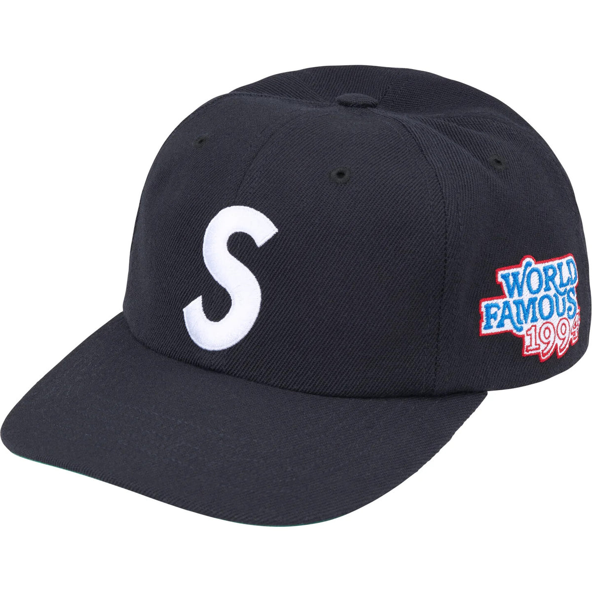 Supreme World Famous S Logo 6-Panel Navy