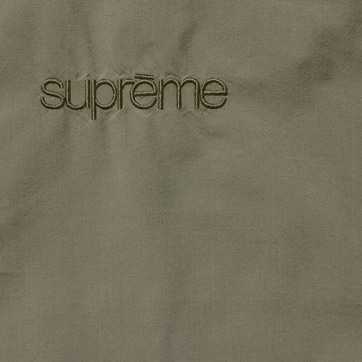 Supreme Leather Collar Utility Jacket Olive
