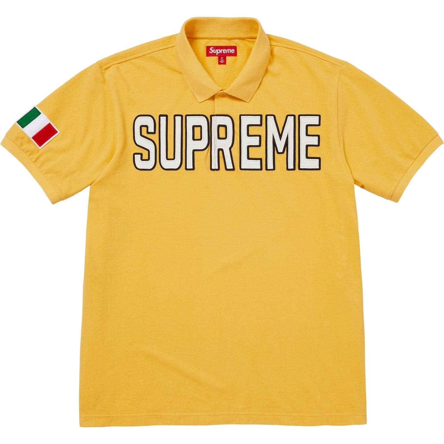 Supreme Twill Applique Polo Yellow