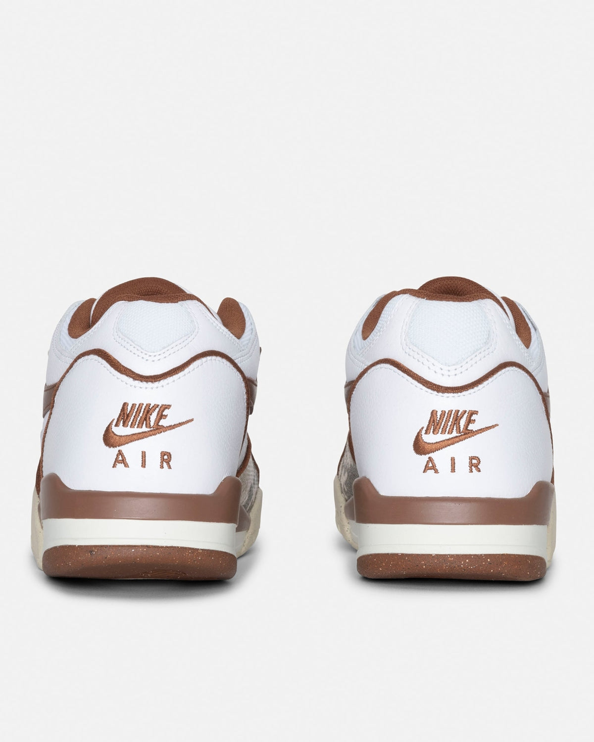 FD6475-100 Stussy Nike Air Flight 89 Low SP White and Pecan (Men's)