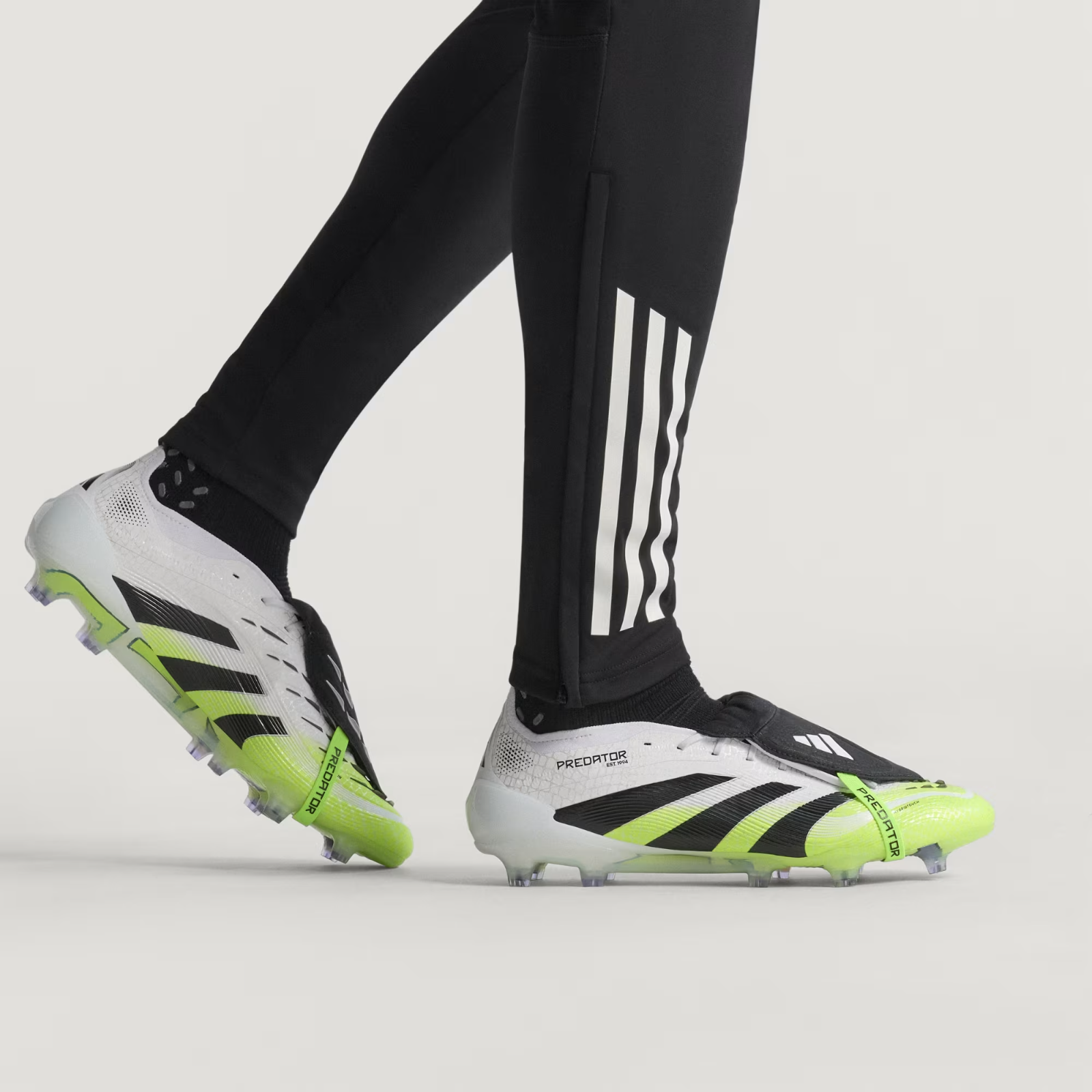 JI1092 adidas Predator Elite FT FG Cloud White Core Black Lucid Lemon (Men's)