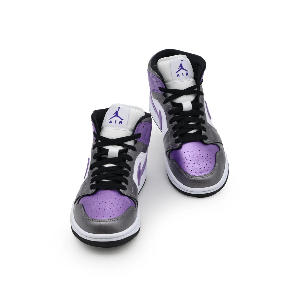 HJ5911-105 Nike Women's Air Jordan 1 Mid Metallic Purple (Women's)