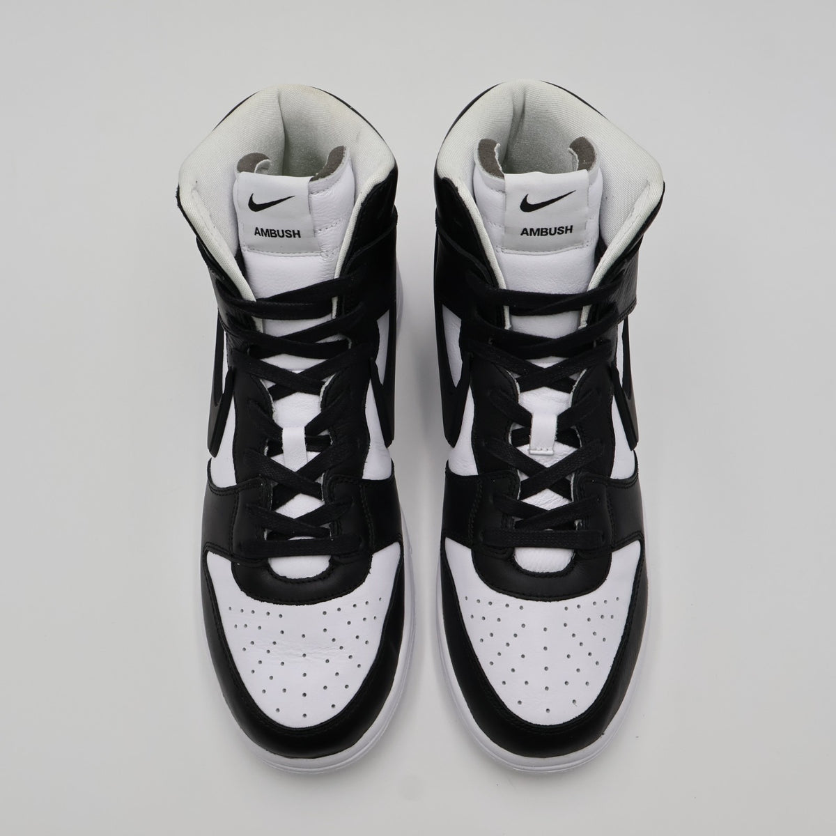 CU7544-001 Nike Dunk High AMBUSH Black White Spruce Aura Panda (Men's)