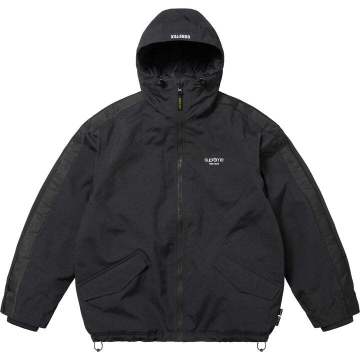 Supreme GORE-TEX Stripe Hooded Jacket Black