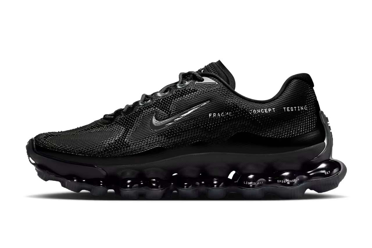 IQ8601-001 fragment design Nike Air Liquid Max Black (Men's)