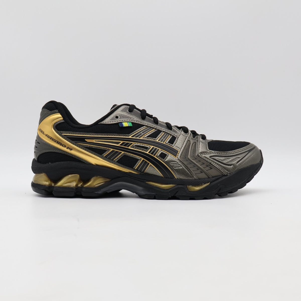 1203A860-001 Ayrton Senna Asics Gel-Kayano 14 Black Pure Gold (Men's)