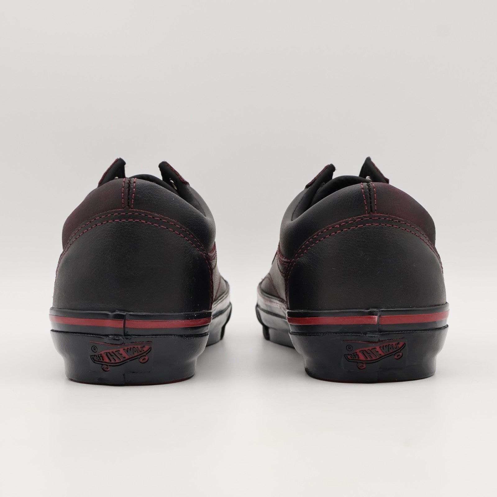 VN000EDAKRK Vans Premium Old Skool Leather Dark Red Black Tania Cruz (Men's)