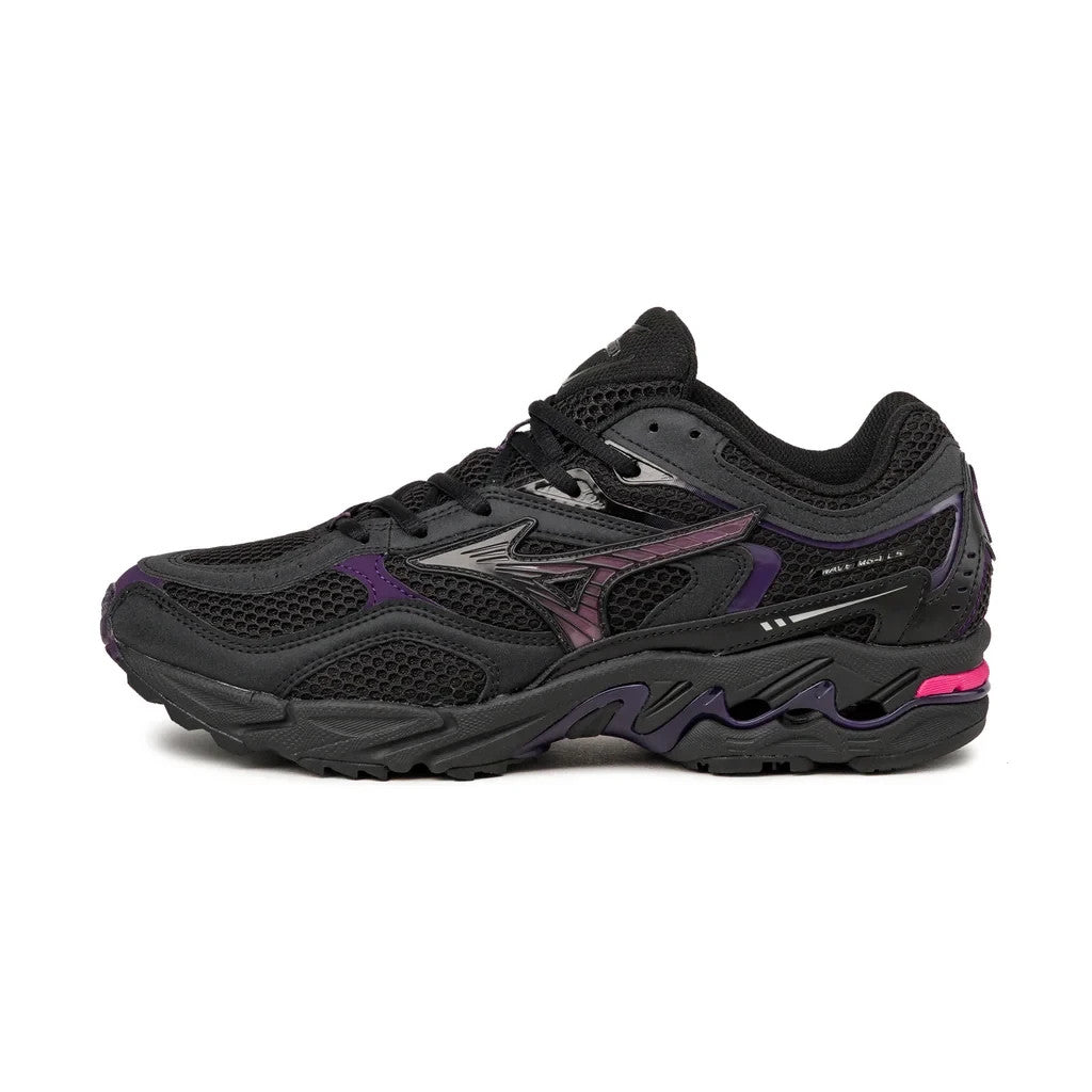 D1GA260B02 Mizuno Wave MG4 LS "Black/Purple" (Men's)