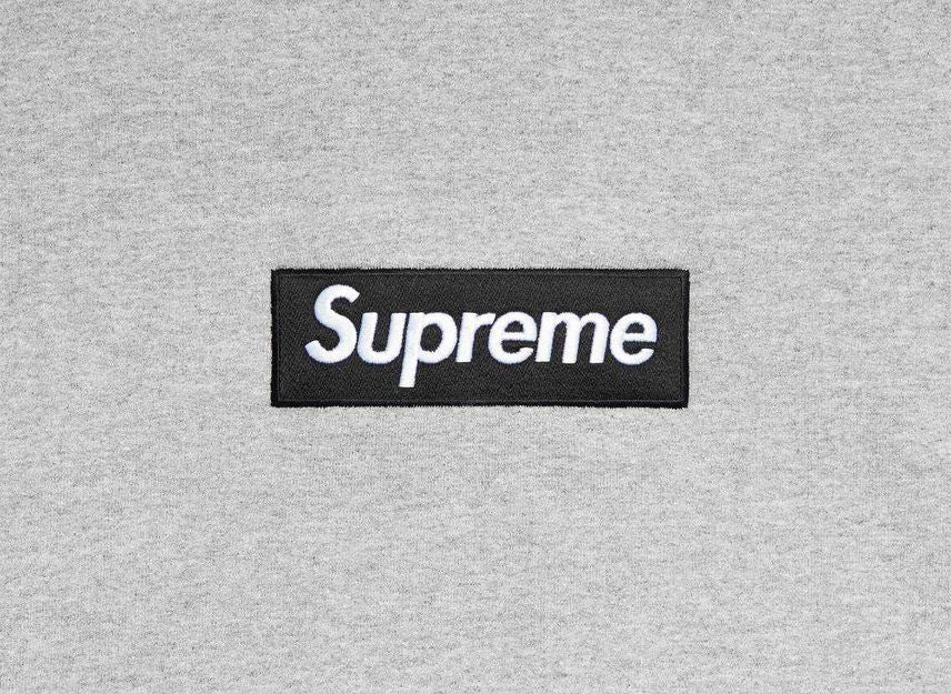 Supreme Box Logo Crewneck Heather Grey (22FW)
