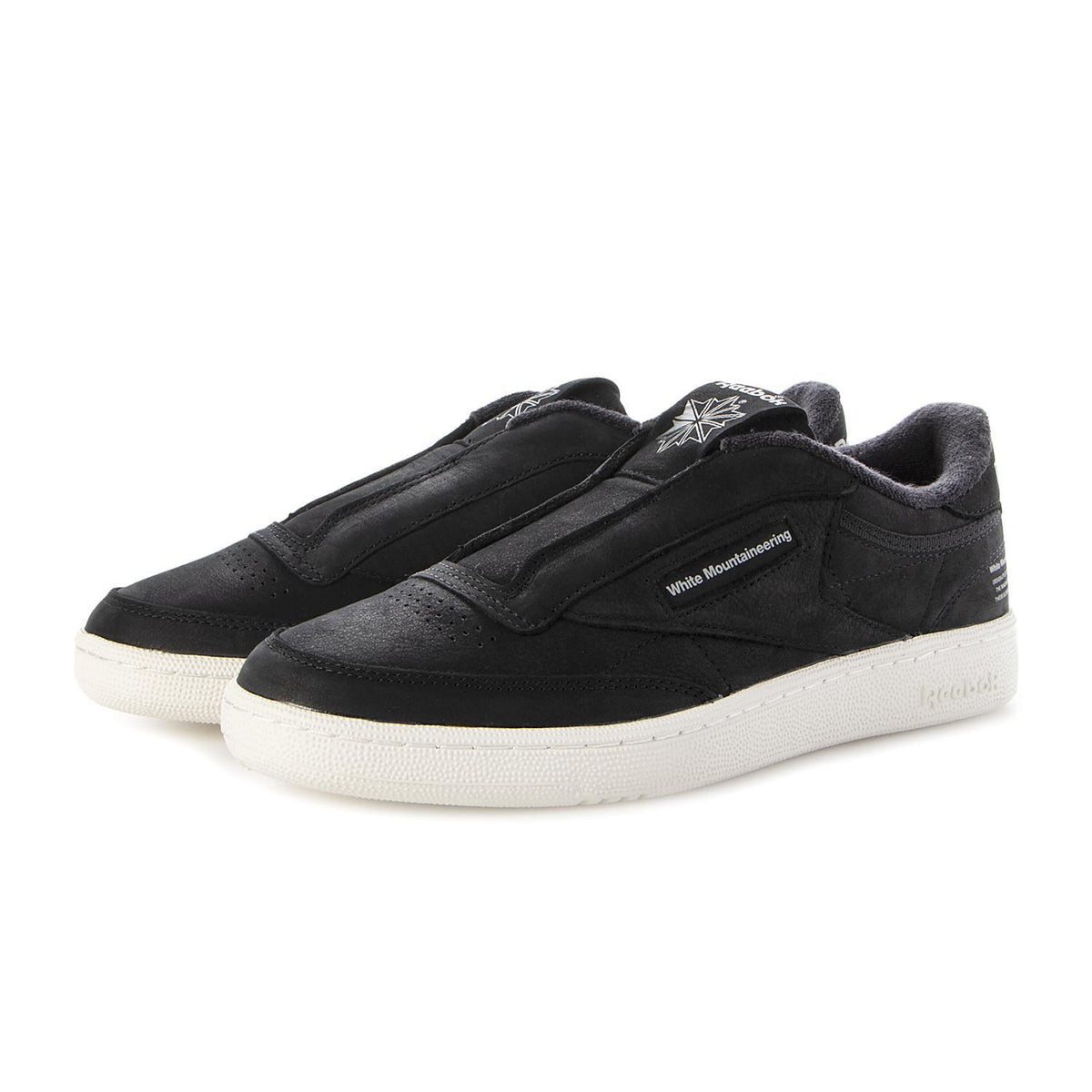 100218233 White Mountaineering Reebok Club C 85 Black Chalk Grey (Men's)