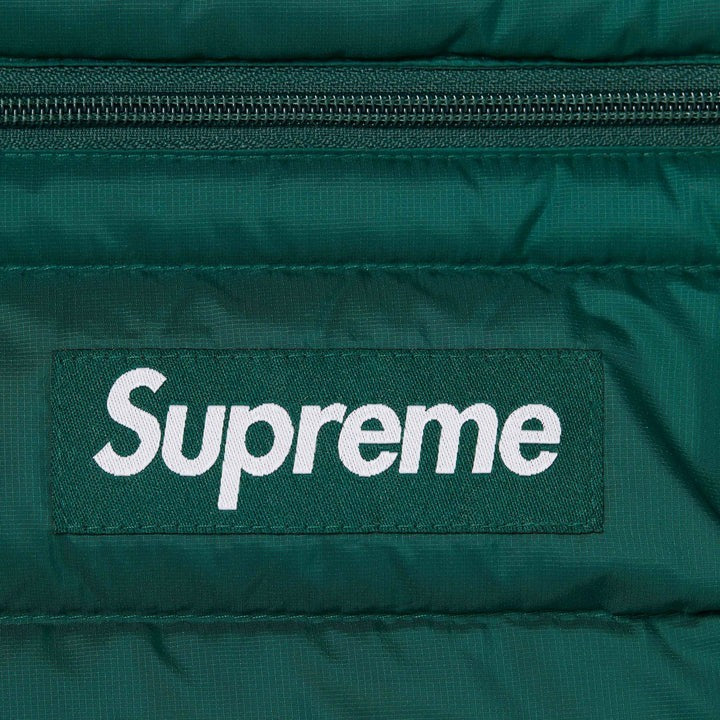 Supreme Micro Down Half Zip Hooded Pullover Dark Green