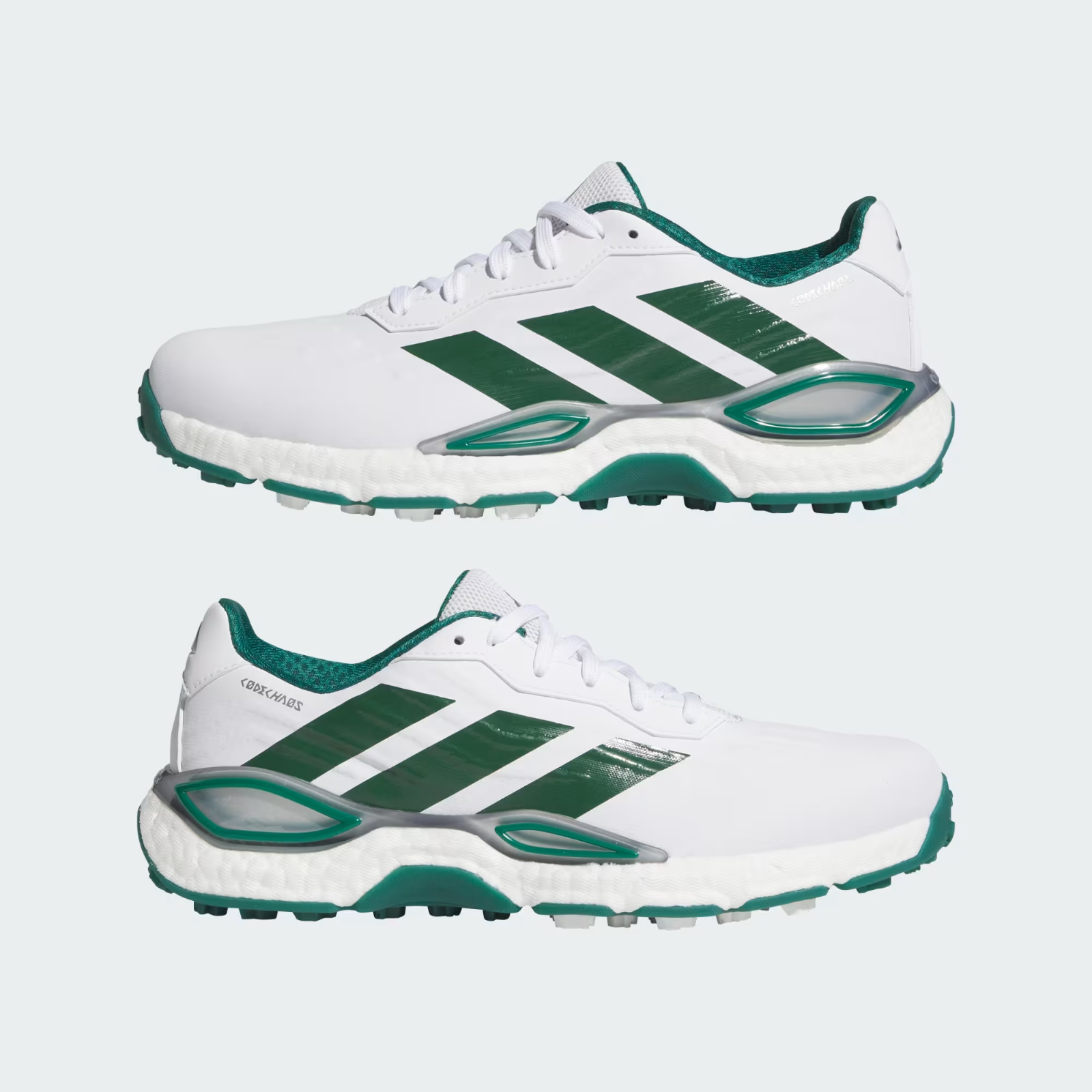 KK0657 adidas Codechaos 27 Spikeless Golf "Cloud White/Collegiate Green" (Men's)