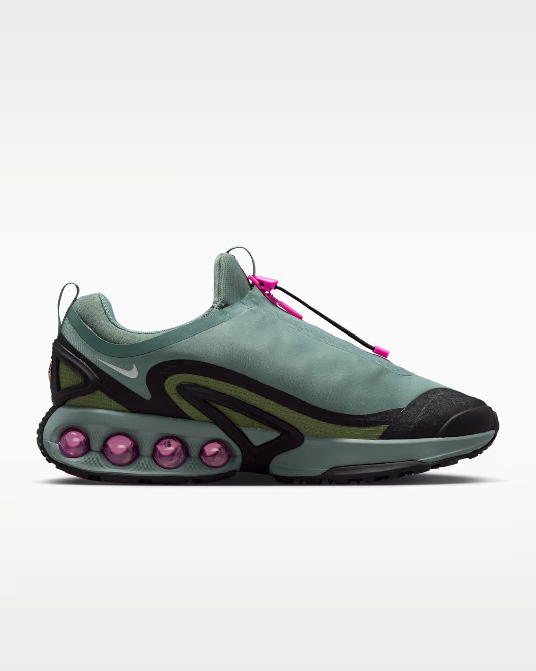 HQ8605-300 Nike Air Max DN Roam Clay Green Sky J Light Olive Black Fire (Men's)