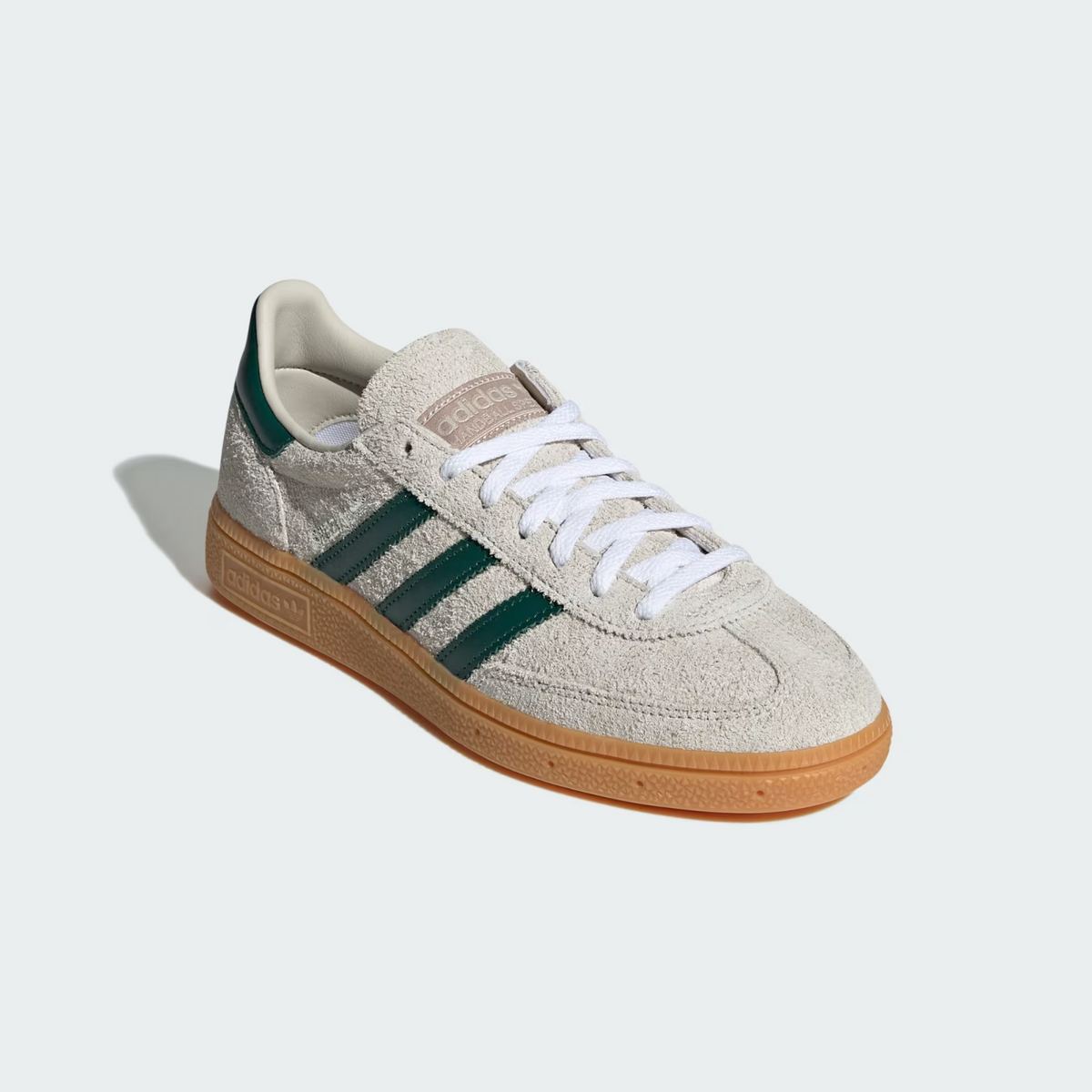 JS0242 adidas Originals  Handball Spezial Alumina Collegiate Green Gum (Women's)