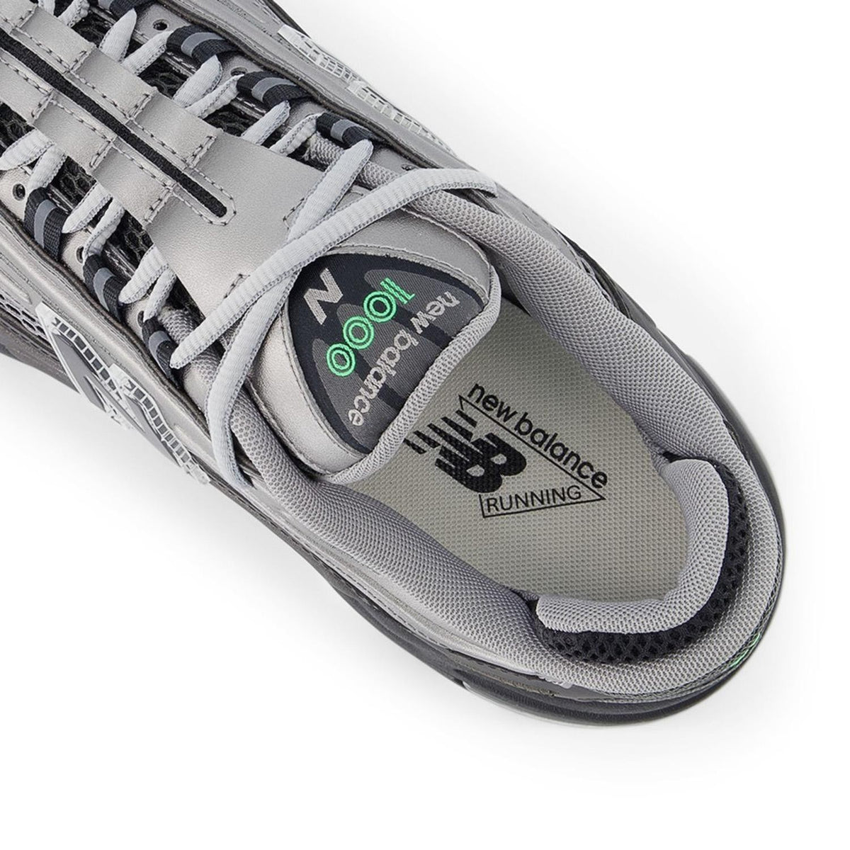 M1000T New Balance 1000 Dark Silver Metallic Lime Leaf (Men's)