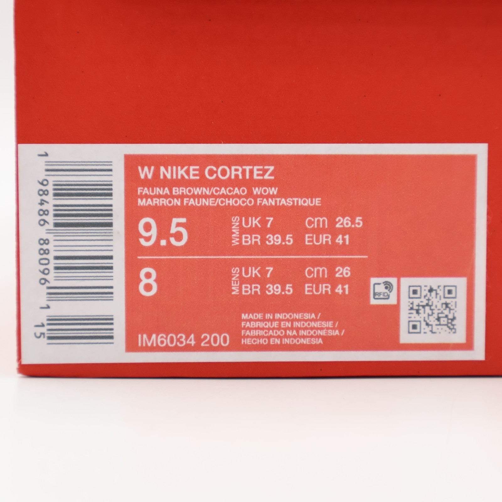 IM6034-200 Nike Cortez Fauna Brown Cacao Wow Baroque Brown (Women's)