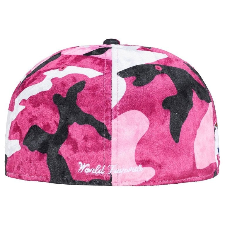 Supreme Crushed Velvet Box Logo New Era Pink Camo