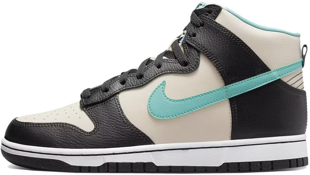 DO9455-200 Nike Dunk High Retro EMB "Pearl White and Washed Teal" (Men's)