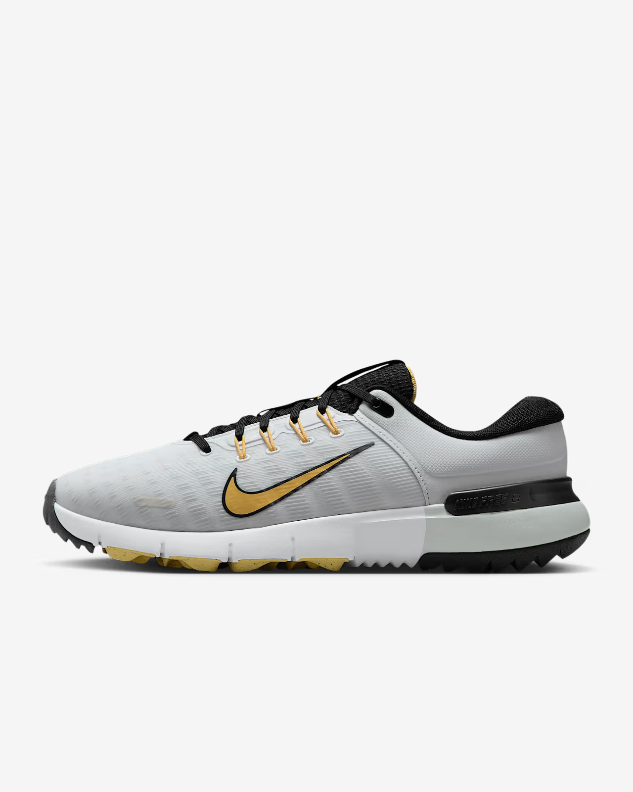 FN0332-105 Nike Free Golf NN Golf Shoes White Black Pure Platinum (Men's)
